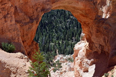 Rock formations in cave