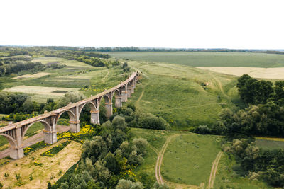 Bridge over landscape