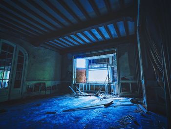 Interior of abandoned house