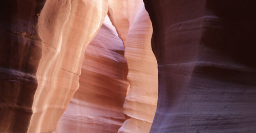 Low angle view of rock formation