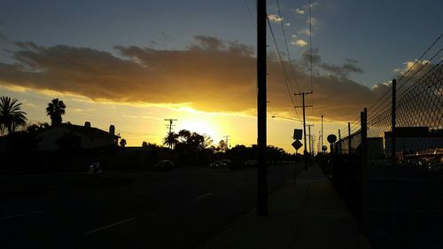 Road at sunset