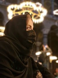 Young woman in the mosque