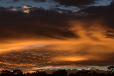 Low angle view of cloudy sky