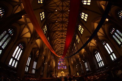 Low angle view of ceiling