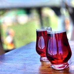 Close-up of drink on table
