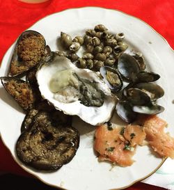 Close-up of served food