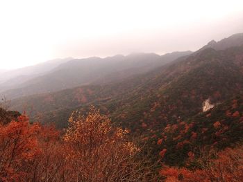 Scenic view of mountains