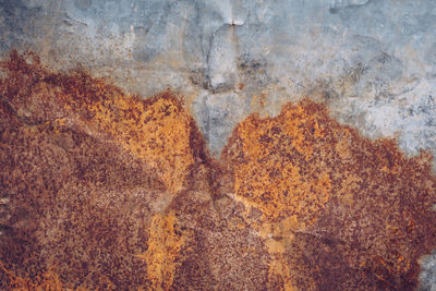 Full frame shot of rusty metal wall