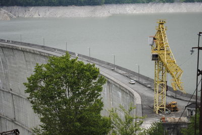 View of bridge over river