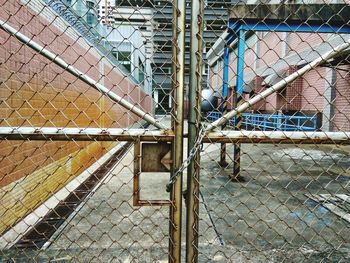 Close-up of chainlink fence