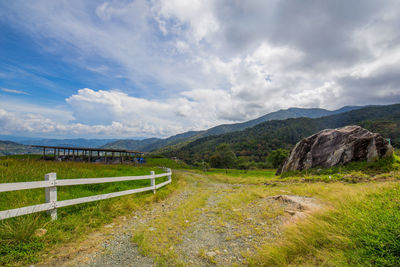 Scenic view of landscape against sky