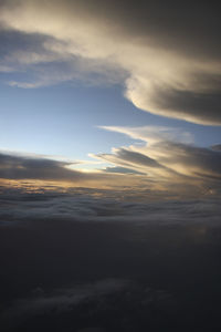 Scenic view of cloudscape during sunset