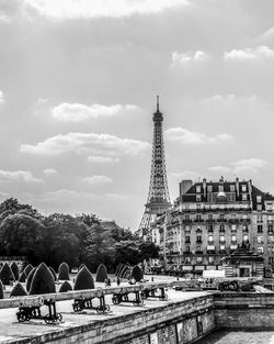 Built structure against cloudy sky