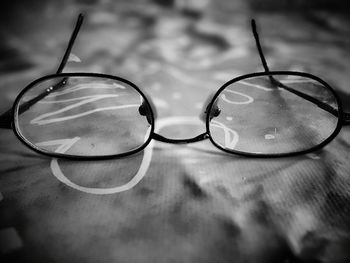 Close-up of sunglasses