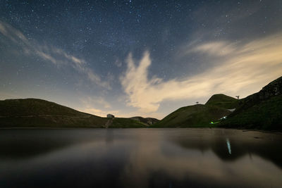 Landscape of the northern apennines italy, scaffaiolo lake