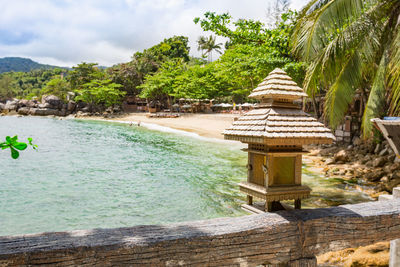 Gazebo in sea