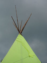 Low angle view of plant against sky