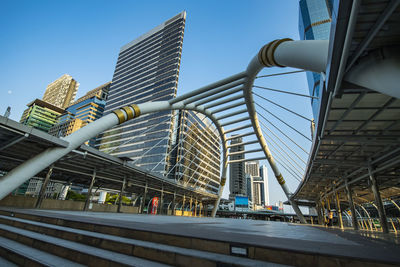 Bridge at chong nonsi station in the cbd area of bangkok