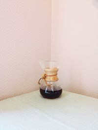 Close-up of coffee on table