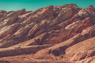 Scenic view of rock formations