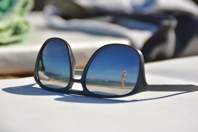 Close-up of sunglasses