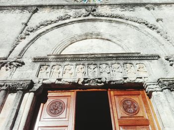 Low angle view of old building