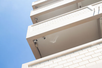 Low angle view of building against clear sky