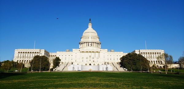 View of castle against clear sky