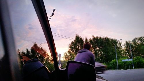 Low angle view of trees against sky