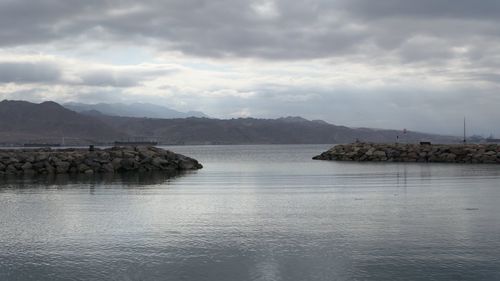 Scenic view of sea against sky