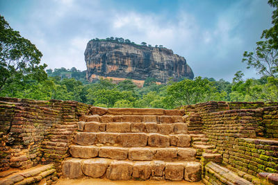 Sigiriya lions rock in sri lanka