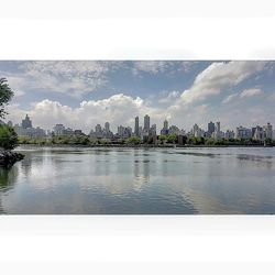 River with cityscape in background