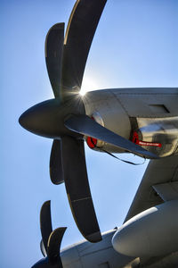 Low angle view of clear blue sky