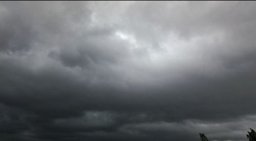 Low angle view of storm clouds in sky