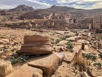 View of rock formations