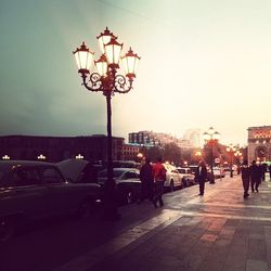 City street at night