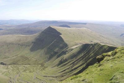 Aerial view of landscape against sky