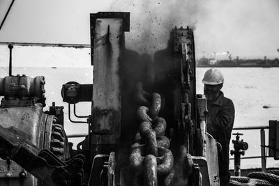 Man working in factory