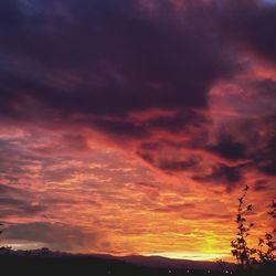 Scenic view of dramatic sky