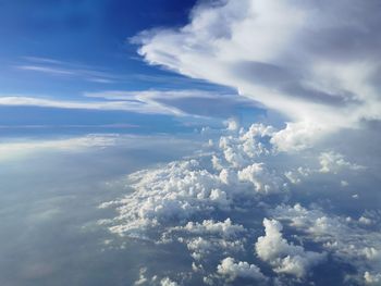 Low angle view of clouds in sky