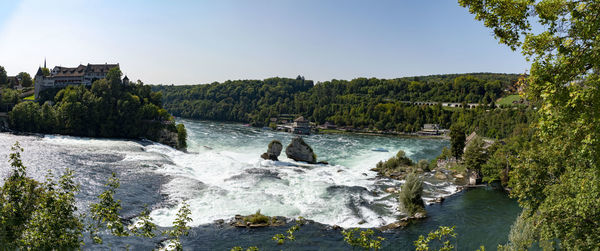 Scenic view of river against sky