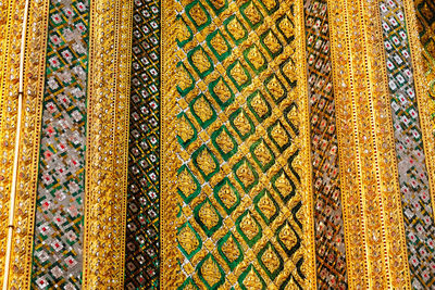 Full frame shot of patterned for sale in market