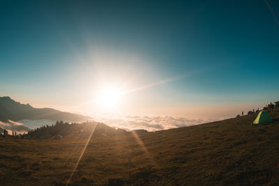 Scenic view of landscape against sky