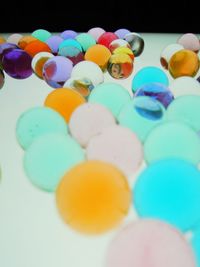 Close-up of colorful balloons