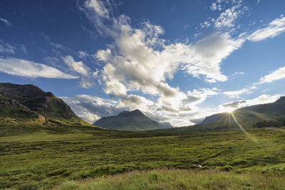 Scenic view of landscape against sky