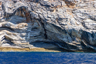 Rock formations in sea