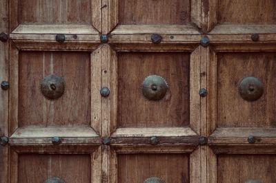 Full frame shot of wooden door