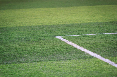 Scenic view of soccer field