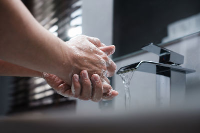 Close-up of man working