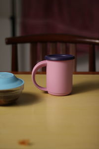 Close-up of coffee on table at home